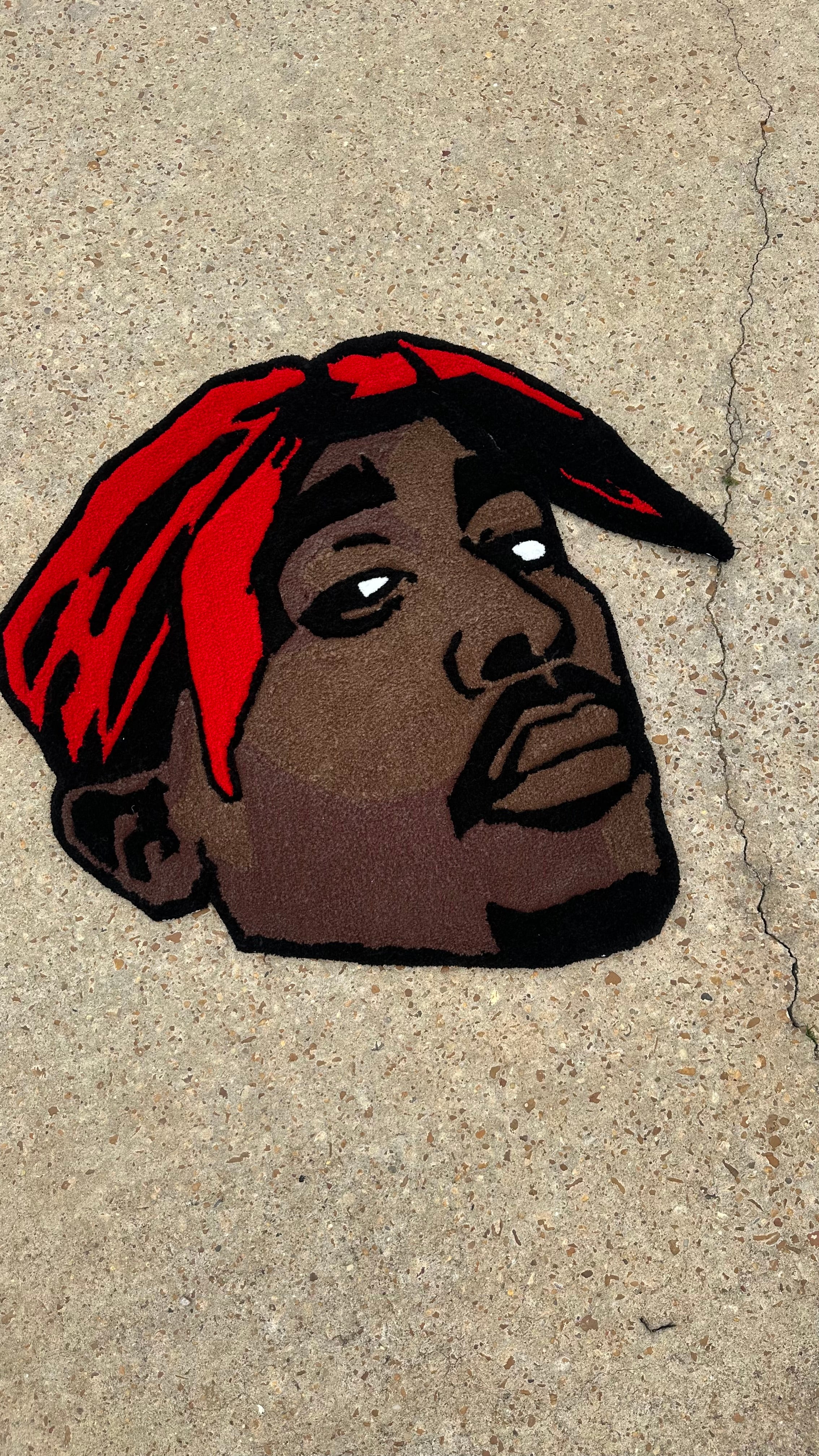 2Pac Portrait Rug